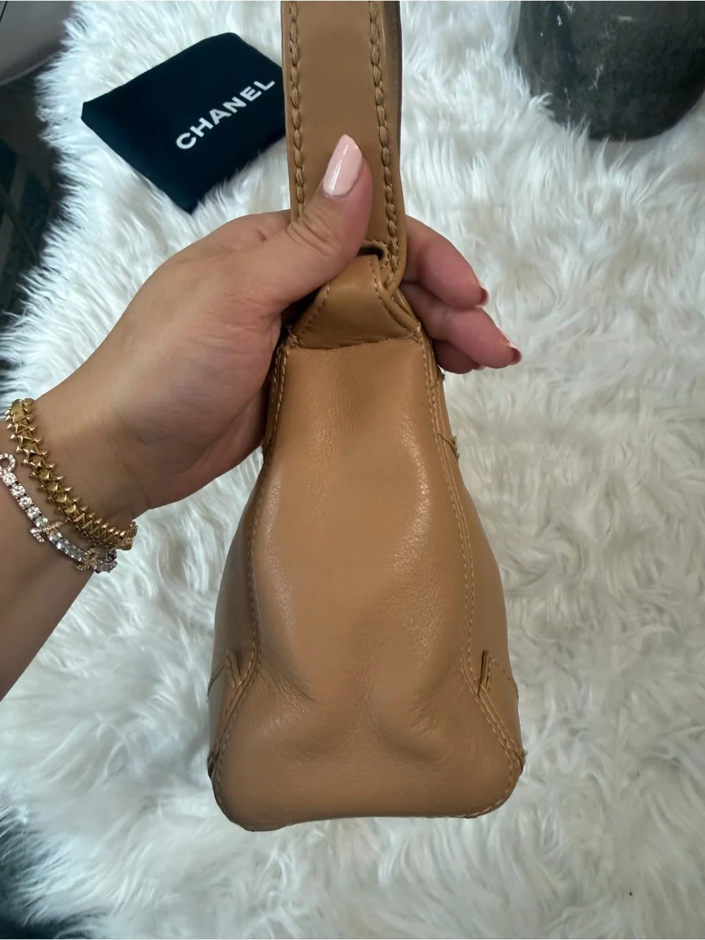 CHANEL elegant tan